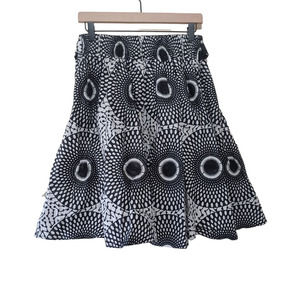 LOOK AT ME Printed Black Gypsy Skirt One Size